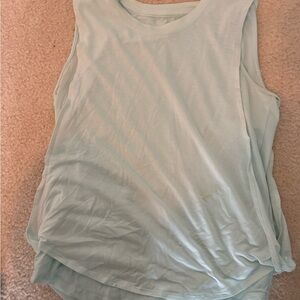 Athleta Girl Double Layer Soft Turquoise High-Low
Tank Top Size L/12